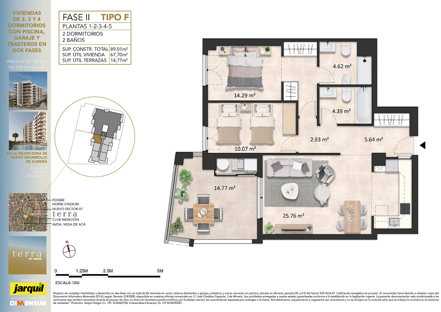 Dimensur Terra. Vivienda 1 F  Fase 2