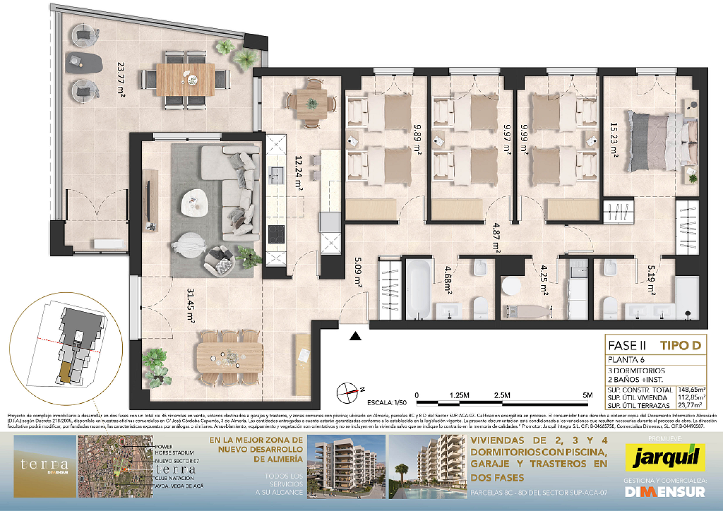 Dimensur Terra. Vivienda 6 D  Fase 2
