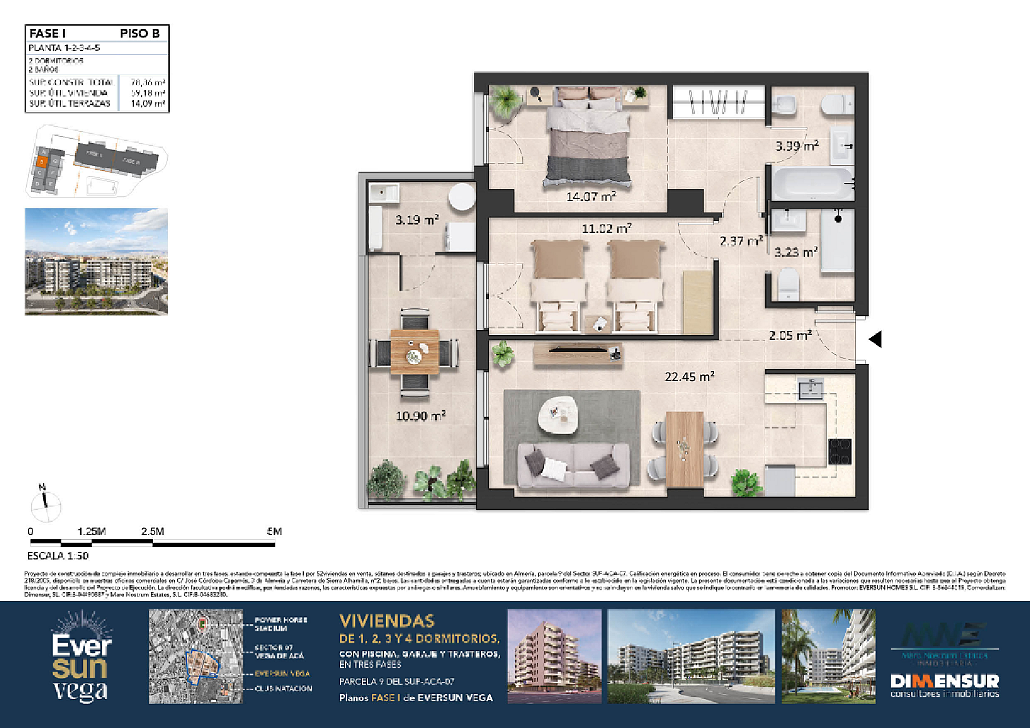 Eversun Vega. Vivienda 1 B Fase 1