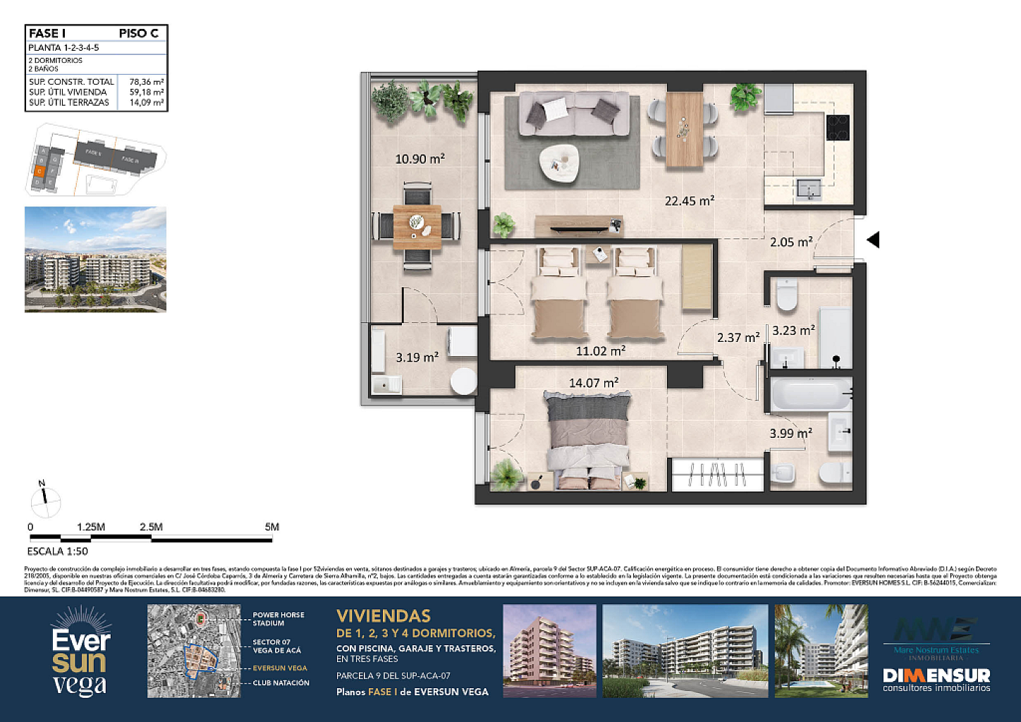 Eversun Vega. Vivienda 1 C Fase 1