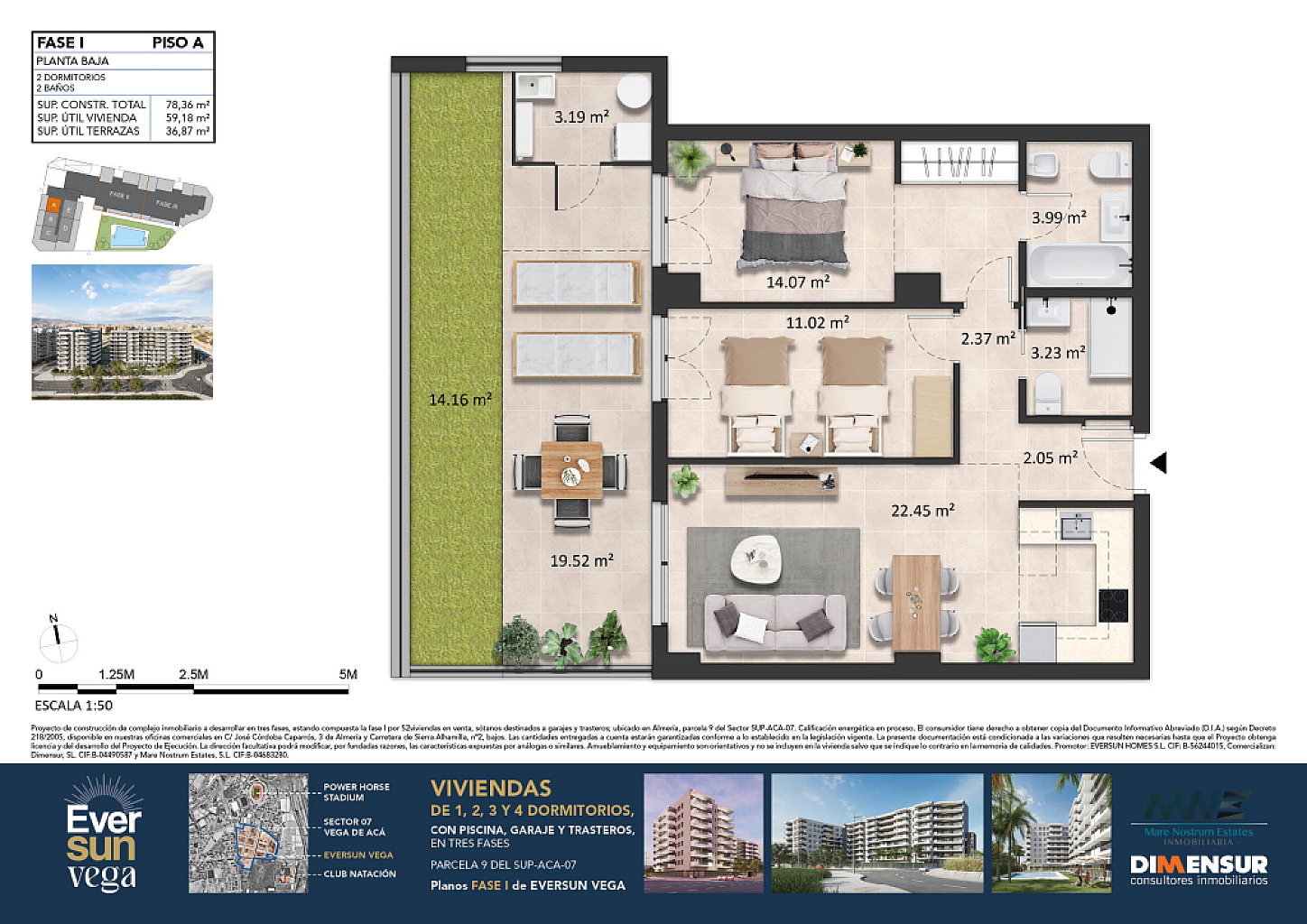 Eversun Vega. Vivienda Bajo A Fase 1