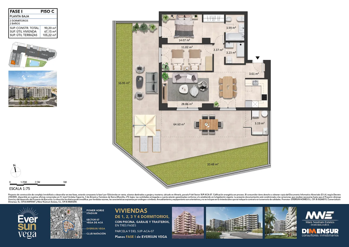Eversun Vega. Vivienda Bajo C  Fase 1