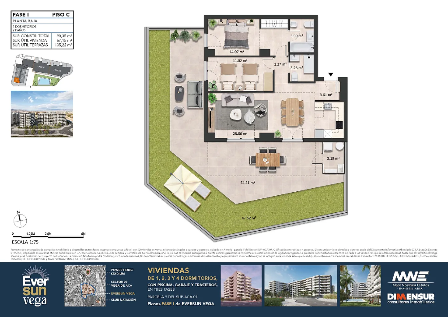 Eversun Vega. Vivienda Bajo C  Fase 1
