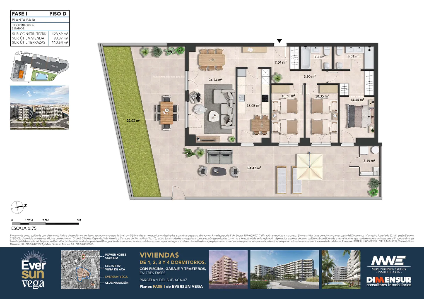 Eversun Vega. Vivienda Bajo D  Fase 1