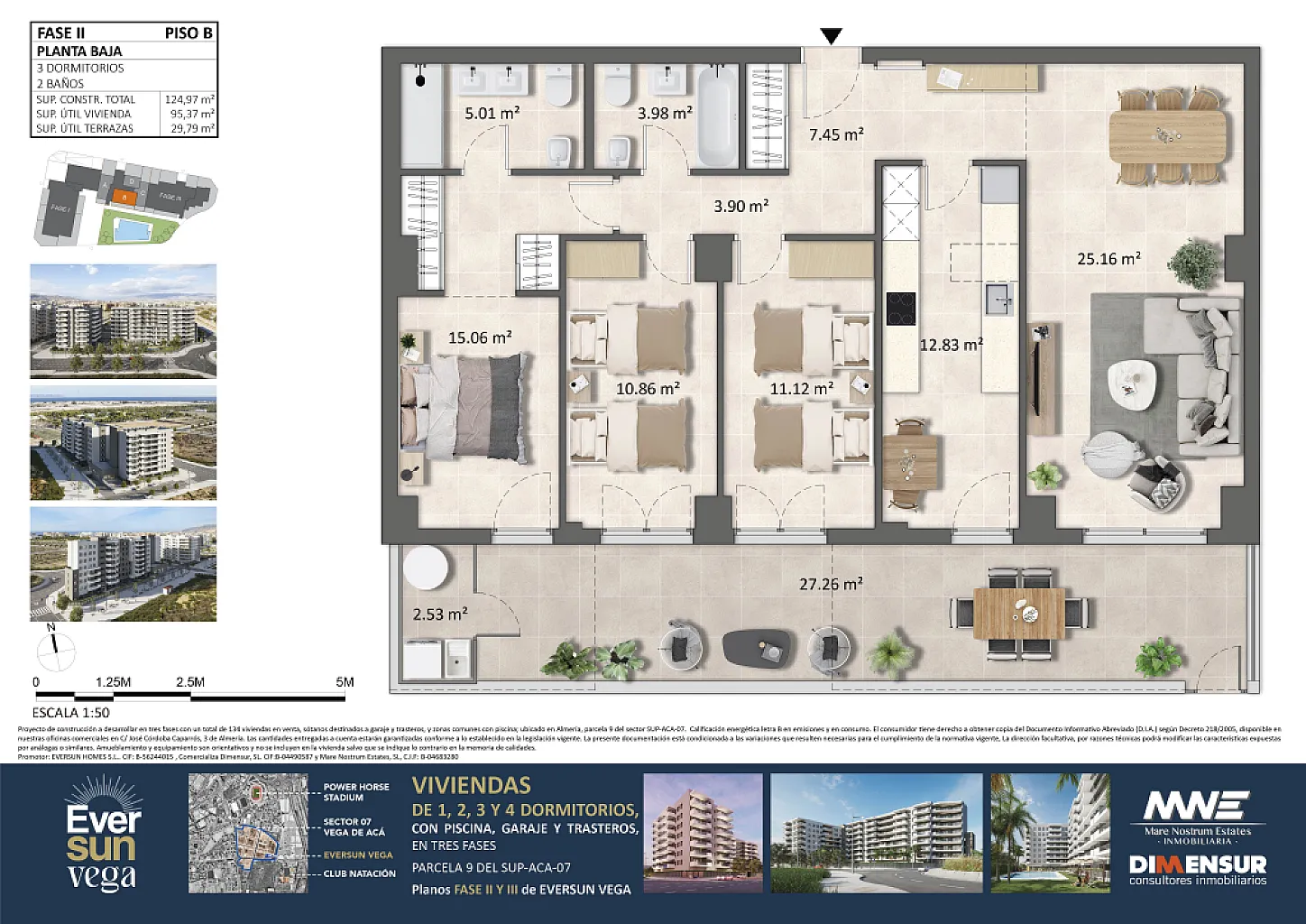 Eversun Vega de Aca. Vivienda Bajo B  Fase 2