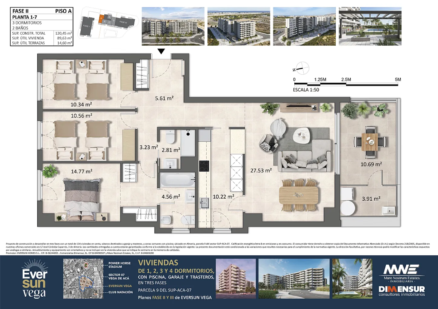 Eversun Vega de Aca. Vivienda 1º A  Fase 2