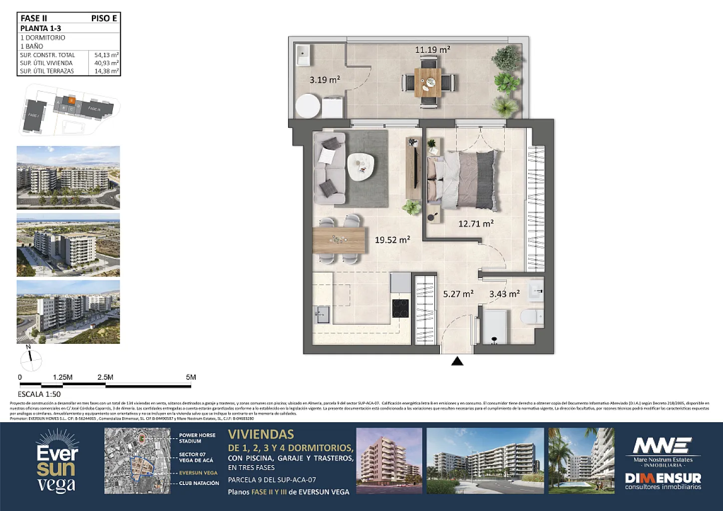 Eversun Vega de Aca. Vivienda 1º E  Fase 2