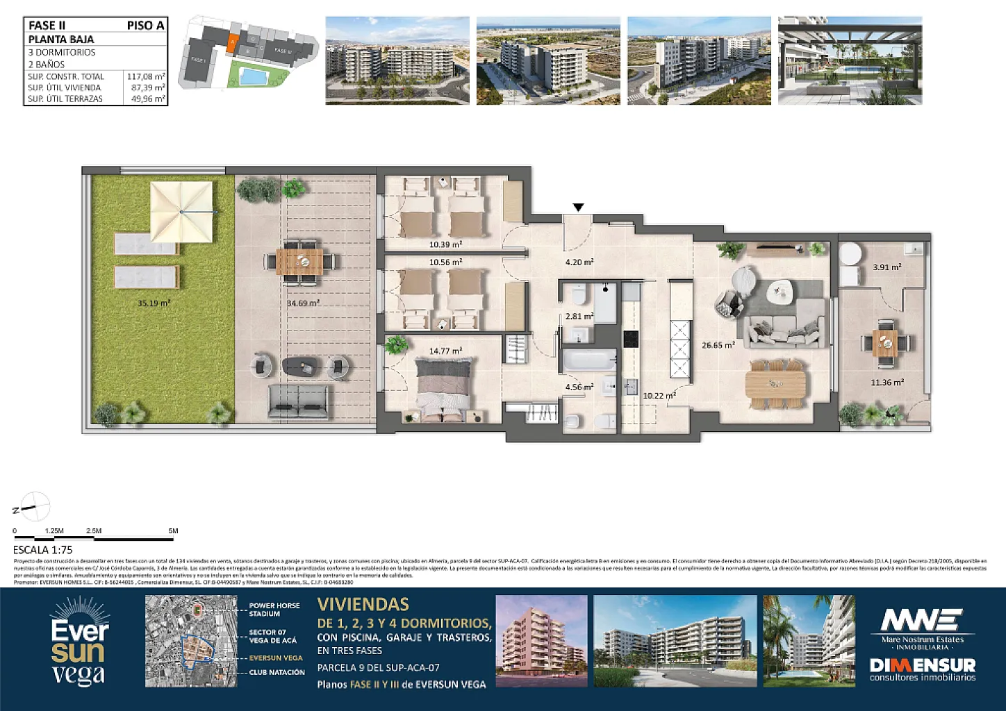 Eversun Vega de Aca. Vivienda Bajo A  Fase 2