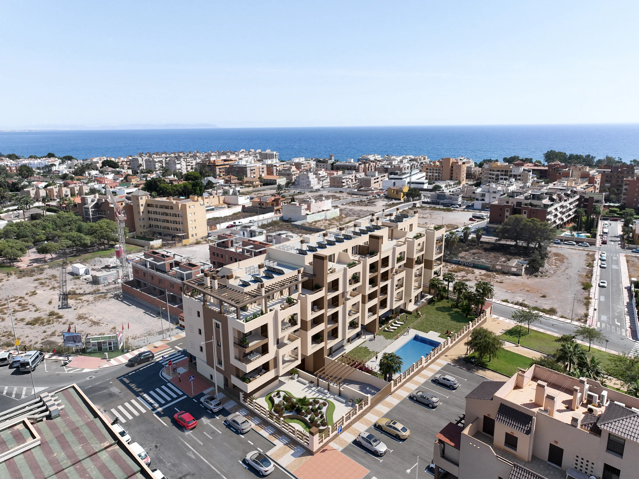 Imagen de miniatura del post DIMENSUR ARENA: obra nueva en Aguadulce Sur para vivir junto al Mediterráneo